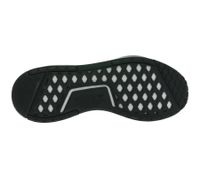 Sporty adidas NMD_V3 sneakers: sustainable running shoes for men and women with BOOST cushioning in orange/black, purple/black/green, or yellow/black
