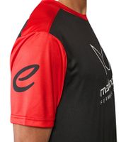 Maglietta sportiva girocollo da uomo Mahindra Racing Formula E, maglia sportiva sostenibile 701229002 001 Nero/Rosso