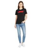 T-shirt femme PUMA x F1 Formula 1 Motorsport, 100% coton, Noir, référence 701229125 001
