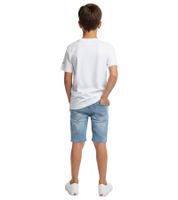 farbenfrohes Formula E Kinder T-Shirt Kurzarm-Shirt nachhaltiges Baumwoll-Shirt mit Formula E Logo 701223593 001 Weiß/Pink/Gelb