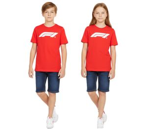 T-shirt enfant PUMA x F1 Formule 1, 100 % coton, rouge, référence F1 Classic 701228309 002