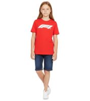 T-shirt enfant PUMA x F1 Formule 1, 100 % coton, rouge, référence F1 Classic 701228309 002
