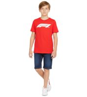 T-shirt enfant PUMA x F1 Formule 1, 100 % coton, rouge, référence F1 Classic 701228309 002