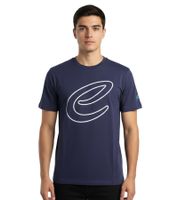 Elegante camiseta de Fórmula E para hombre, de algodón con logo de Fórmula E, ideal para el verano, estilo automovilístico, 701223589 001, azul marino