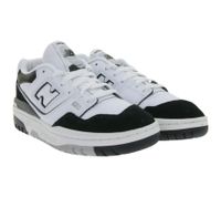 New Balance 550 Damen und Kinder Sneaker Echtleder-Schuhe mit Ortholite-Innensohle Retro-Schuhe GSB550CA Weiß/Schwarz