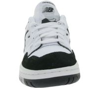 New Balance 550 Damen und Kinder Sneaker Echtleder-Schuhe mit Ortholite-Innensohle Retro-Schuhe GSB550CA Weiß/Schwarz