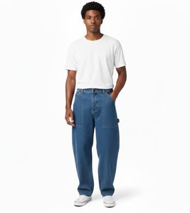 HOMEBOY x-tra WORK men's baggy jeans denim trousers in a vintage look cotton trousers 01PA0700 blue