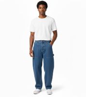 HOMEBOY x-tra WORK men's baggy jeans denim trousers in a vintage look cotton trousers 01PA0700 blue