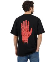 HOMEBOY Team Men's T-Shirt, Cotton Shirt with Eye-Catching Back Print, Short Sleeve, Oversized Fit, 01TS3047, Black