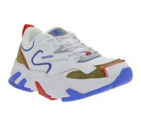 extravagante STARTER Buffalo Herren Sneaker mit Echtleder und Wildleder Retro Turn-Schuhe im 90er Style SMB102321 331 Weiß/Bunt