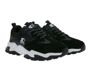 Extravagant STARTER Cape Coral Men's Sneakers with Genuine Leather and Suede - Retro Sneakers in 90s Style SMB103321 200 Black/White