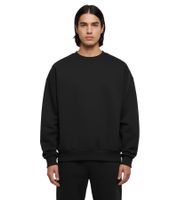 Prohibited Men's Simple Cotton Sweatshirt, Sweater PB0301, Black