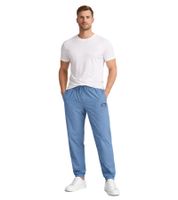 Pantalones deportivos Sergio Tacchini para hombre, estilo retro, con bolsillos, modelo STM21135, color azul