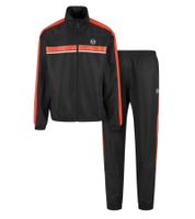 Completo sportivo da uomo Sergio Tacchini Agave 2 pezzi, completo sportivo alla moda, tuta fitness 41533 Nero/Arancione