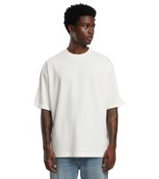 Prohibited Savile Row Team Herren T-Shirt Baumwoll-Shirt mit auffälligem Rückenprint Kurzarm-Shirt Oversized-Fit PC-006-041 Weiß
