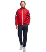 2-teiliger Sergio Tacchini Cryo Herren Trainings-Anzug trendiger Sport-Anzug Fitness-Anzug 41532 Blau/Rot