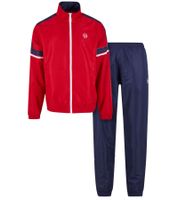 2-teiliger Sergio Tacchini Cryo Herren Trainings-Anzug trendiger Sport-Anzug Fitness-Anzug 41532 Blau/Rot