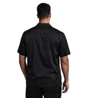 Elegantes ROUGH. Herren-Kurzarmhemd aus Seide Business-Shirt 61991211 in Schwarz