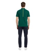 Polo da uomo Formula 1 Aston Martin Aramco, cotone biologico, maniche corte, con taschino sul petto, 701228858 002 Verde