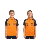 McLaren Formula 1 Lando Norris F1 Team Kinder Polo-Shirt mit Sponsorenlogos Kurzarm-Shirt Sport-Shirt TJ5318 Orange