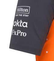 McLaren Formula 1 Lando Norris F1 Team Kinder Polo-Shirt mit Sponsorenlogos Kurzarm-Shirt Sport-Shirt TJ5318 Orange