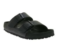 Sandalias Birkenstock Arizona Birko-Flor para mujer, estilo clásico, fabricadas en Alemania. Sandalias de verano de ancho estrecho. 1026843. Color negro.