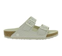 komfortable BIRKENSTOCK Arizona Woven Damen Echtleder-Pantoletten Made in Germany Sommer-Latschen normale Breite 1029172 Beige