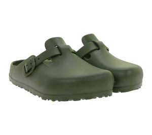 Practical BIRKENSTOCK Boston EVA Clogs for Women and Men, Slip-on Slippers, Made in Germany, 1026238, Khaki Green