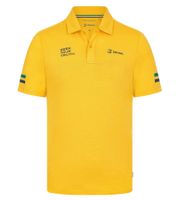SENNA Formula 1 Ayrton Herren Polo-Shirt Formel 1 Seek your truth Baumwoll-Shirt 701227171 002 Gelb