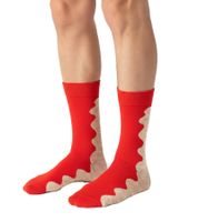 3 Pairs of Happy Socks Time for Holiday Men's Cotton Socks with Christmas Print - Value Pack - Everyday Socks in Gift Box XTFH08-4300 Red/Black