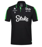 farbenfrohes Stake Formula 1 Team Kick 2024 Herren Polo-Shirt Formel 1 Sommer-Shirt mit Baumwolle 701232879 001 Schwarz/Grün