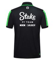 farbenfrohes Stake Formula 1 Team Kick 2024 Herren Polo-Shirt Formel 1 Sommer-Shirt mit Baumwolle 701232879 001 Schwarz/Grün
