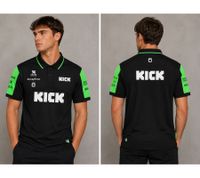 farbenfrohes KICK SAUBER Formula 1 2025 Herren Polo-Shirt Formel 1 Sommer-Shirt mit Baumwolle 701234914 001 Schwarz/Grün