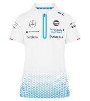 sportliches Williams Racing Formel 1 Motorsport Damen Polo-Shirt Team 2024 Fan-Artikel 701228997 002 Weiß 