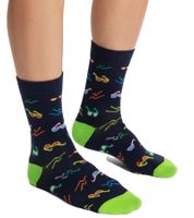 4 paia di calzini da uomo Happy Socks Tropical Day in cotone, perfetti per tutti i giorni, in confezione regalo XTRD09-0200 multicolore