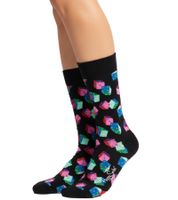 4 Paar Happy Socks Game Night Damen Baumwoll-Socken Alltags-Strümpfe in Geschenk-Box XGAM09-6300 Bunt