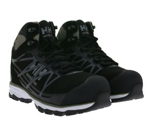 Zapatos de seguridad impermeables Helly Hansen Chelsea Evolution Mid S3 para mujer con Ortholite y membrana Helly Tech®, calzado de trabajo, protección clase S3, 78262_481, negro