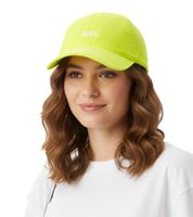 Leuchtende ZWILLINGSHERZ OMG Classic Base-Cap mit OMG-Stickerei Baumwoll-Cap justierbare Cappy Schirm-Mütze 4603M K258210 in Neon-Farben Grün, Gelb, Orange