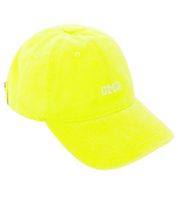 Leuchtende ZWILLINGSHERZ OMG Classic Base-Cap mit OMG-Stickerei Baumwoll-Cap justierbare Cappy Schirm-Mütze 4603M K258210 in Neon-Farben Grün, Gelb, Orange