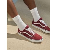 Klassische VANS UA OLD SKOOL UNISEX Sneaker Skater-Schuhe VN0A38G15U71 Rot/Weiß