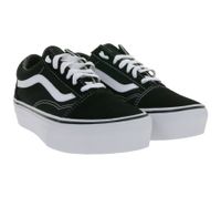 Trendige VANS UA OLD SKOOL PLATFORM UNISEX Sneaker Skater-Schuhe VN0A3B3UY281 Schwarz/Weiß