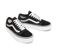 Trendige VANS UA OLD SKOOL PLATFORM UNISEX Sneaker Skater-Schuhe VN0A3B3UY281 Schwarz/Weiß