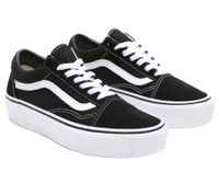 Trendige VANS UA OLD SKOOL PLATFORM UNISEX Sneaker Skater-Schuhe VN0A3B3UY281 Schwarz/Weiß