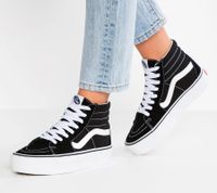 Klassische VANS SK8-HI PLATFORM 2.0 UNISEX Sneaker High Skater-Schuhe VN0A3TKN6BT1 Schwarz/Weiß