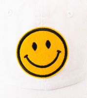 freche ZWILLINGSHERZ Smiley Classic Base-Cap mit Smiley-Patch Baumwoll-Cap justierbare Cappy Schirm-Mütze 4603M K258209 in Khaki, Navy-Blau, Grau, Blau, Weiß oder Rosa
