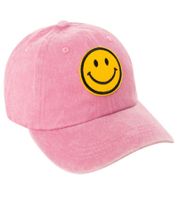 freche ZWILLINGSHERZ Smiley Classic Base-Cap mit Smiley-Patch Baumwoll-Cap justierbare Cappy Schirm-Mütze 4603M K258209 in Khaki, Navy-Blau, Grau, Blau, Weiß oder Rosa
