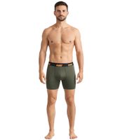 3er Pack PUMA Basic Boxer Herren Boxer-Shorts Baumwoll-Unterhose Unterwäsche 100003547 3726 Oliv-Grün/Grau/Schwarz