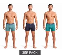 3er Pack PUMA Basic Boxer Herren Boxer-Shorts Baumwoll-Unterhose Unterwäsche 100003547 4470 Dunkelblau/Türkis/Petrol