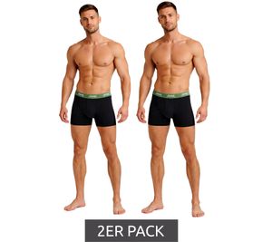 2er Pack Jeep Basic Boxer Herren Boxer-Shorts Baumwoll-Unterhose Unterwäsche I101545-001 N147 Schwarz