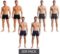2er Pack Jeep Basic Boxer Herren Boxer-Shorts Baumwoll-Unterhose Unterwäsche I101545-001 Schwarz, Dunkelgrau oder Dunkelblau